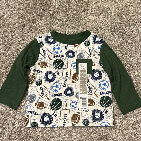 Falls Creek Other - Falls Creek Kids 12month long sleeve shirt with baseball design